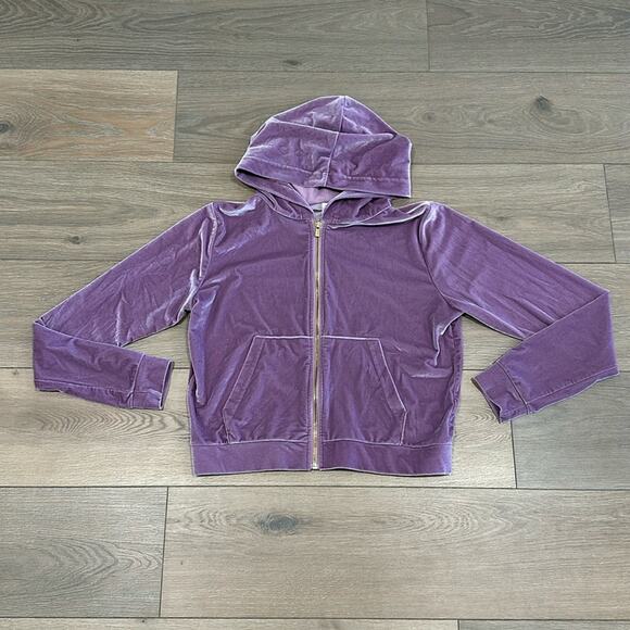 FABLETICS Bright Lilac Donna Velour Hoodie Full Zip Hood Active Jacket Size S - Picture 2 of 10